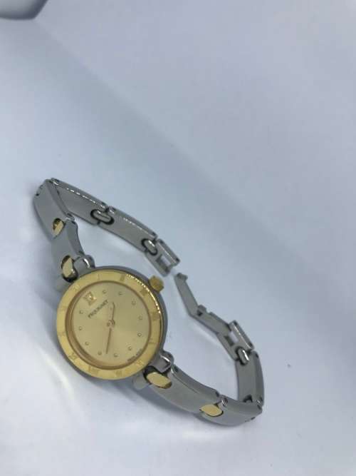 18ct Gold/Steel Emile Pequignet Moorea Ladies Watch
