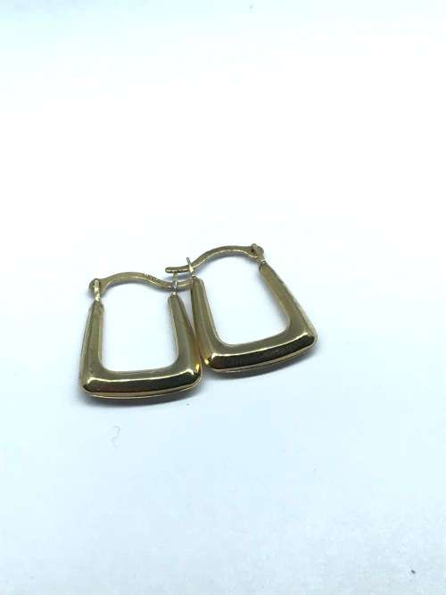 BEAUTIFUL Gold Square Hoop Earrings