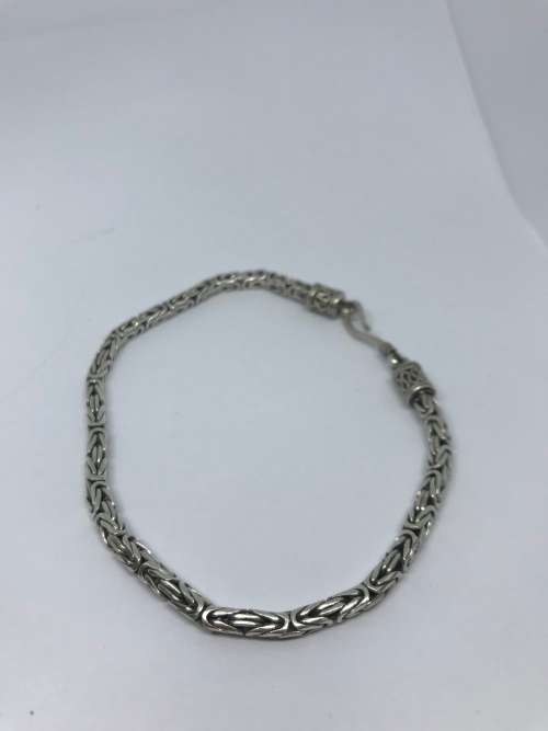 MEN'S Solid SILVER Bracelet - AMAZING WORK!!