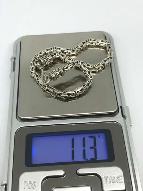 MEN'S Solid SILVER Bracelet - AMAZING WORK!!