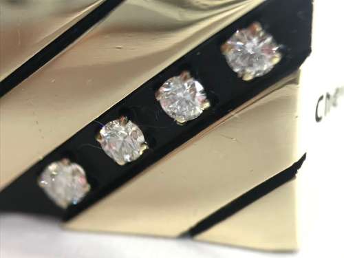 SUPERB Men's Solid Gold Diamond Ring (ChevronTexaco)