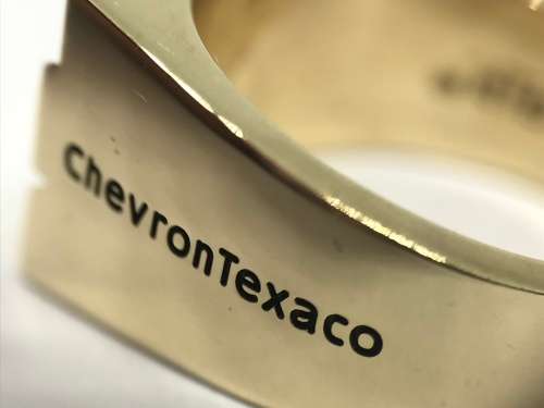 SUPERB Men's Solid Gold Diamond Ring (ChevronTexaco)