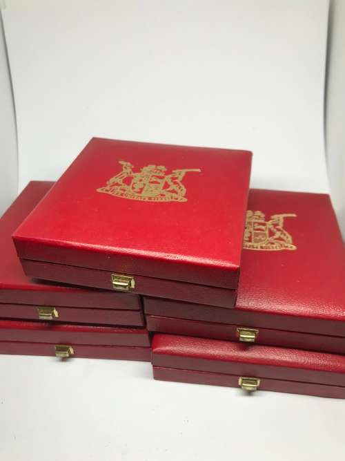 5 X South African Mint Coin Cases