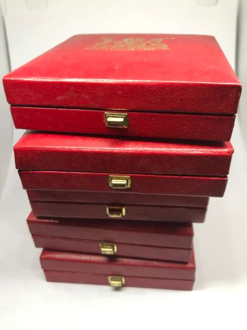 5 X South African Mint Coin Cases