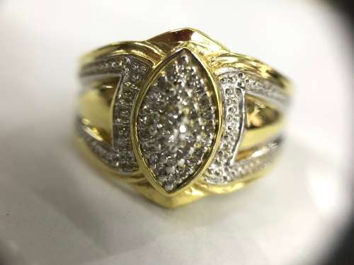 PETAL Diamond Cluster Ring