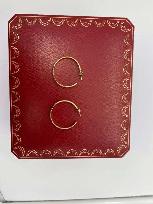 SOLID GOLD Hoop Earrings