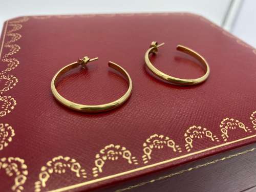 SOLID GOLD Hoop Earrings