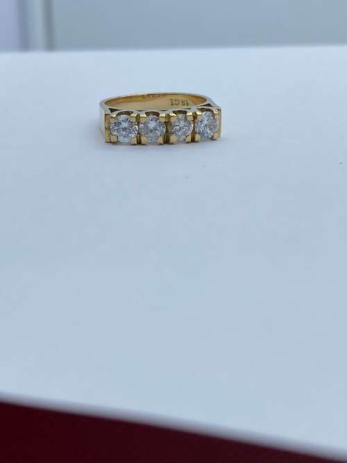 *4 X 0.30CT (18CT) CLUSTER RING* DELIVERY BY TUESDAY 24TH!!