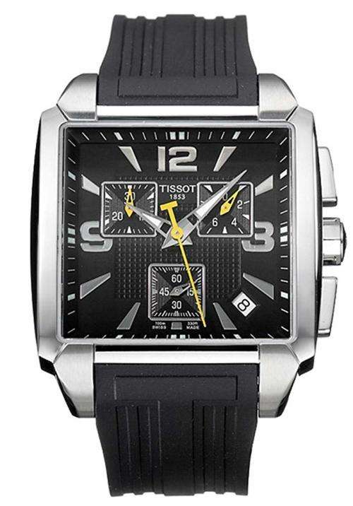 *TISSOT QUADRATO CHRONOGRAPH* EXCELLENT MONACO WATCH!
