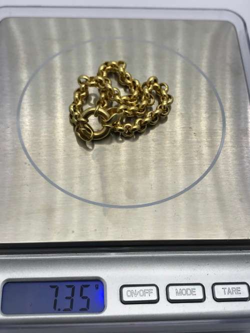 *SOLID GOLD CHAIN LINK BRACELET* DELIVERY TUESDAY 24TH
