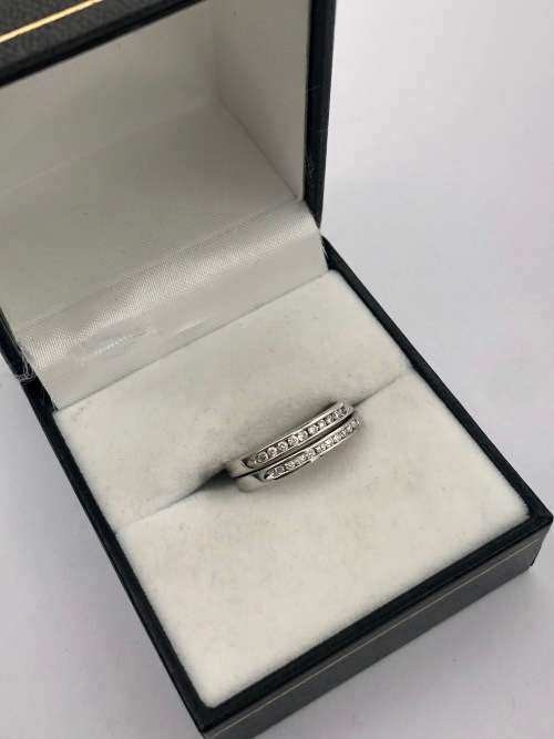 *W/GOLD DIAMOND ETERNITY RINGS* DELIVERY 1-2 DAYS