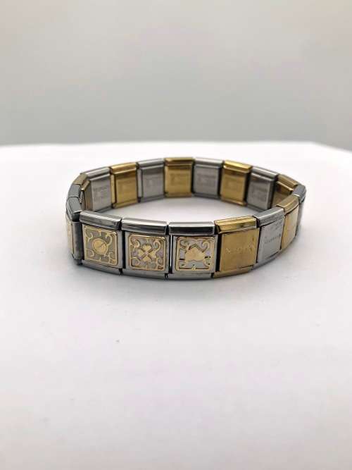 *18CT GOLD CHARMS & NOMINATION BRACELET!* DELIVERY 1-2 DAYS