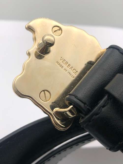 *VERSACE LEATHER BELT - MEDUSA BUCKLE!!!*RETAIL R15000!!!
