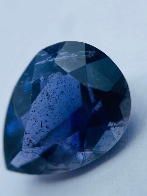 *EGL 2.37CT IOLITE PEAR CUT - DEEP VIVID COLOR*