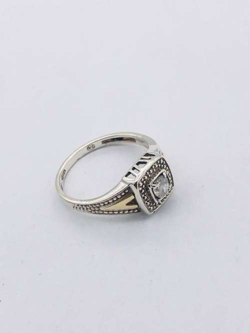 *GOLD & SILVER RING!* SOLID TWO-TONE