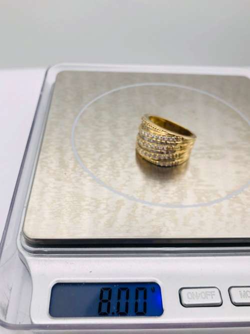 *1.5CT HEAVY DIAMOND CLUSTER RING* 18K GOLD!