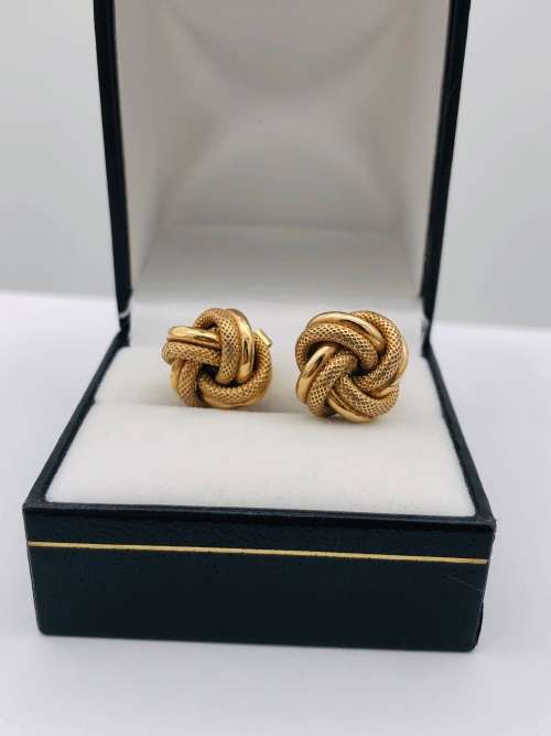 *SOLID GOLD SCROLL EARRINGS* R1 BIDS!