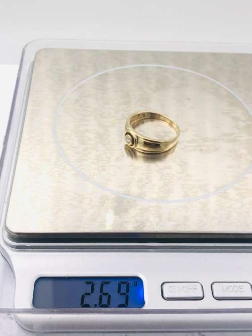 *SOLID GOLD CYCLOPS DIAMOND RING* R1 BIDS
