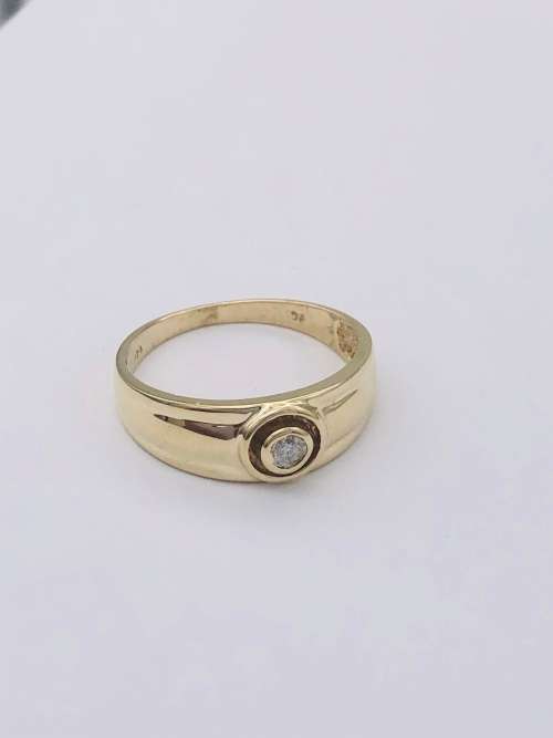 *SOLID GOLD CYCLOPS DIAMOND RING* R1 BIDS