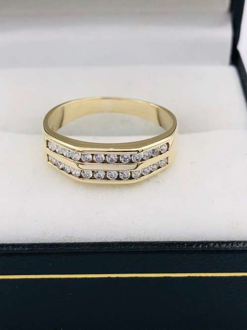 *0.48CT DIAMOND DUAL ETERNITY RING* R1 BIDS