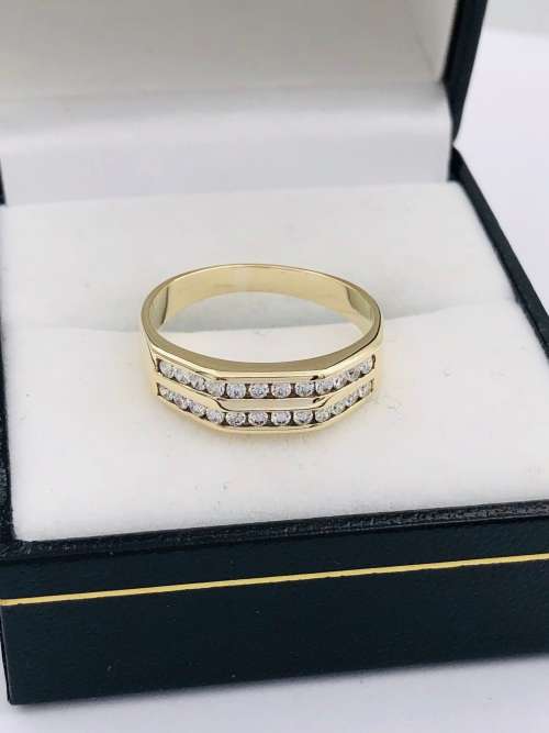 *0.48CT DIAMOND DUAL ETERNITY RING* R1 BIDS