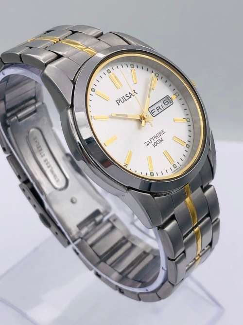 *PULSAR SAPPHIRE MENS TWO-TONE* R1 BIDS!!!