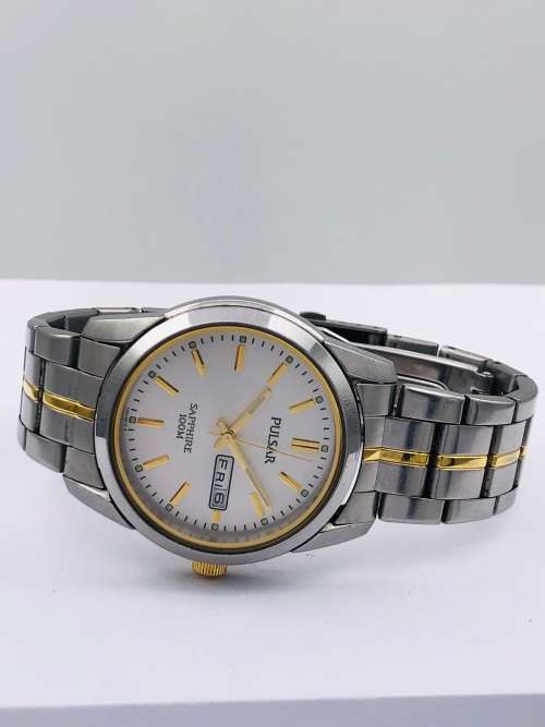 *PULSAR SAPPHIRE MENS TWO-TONE* R1 BIDS!!!