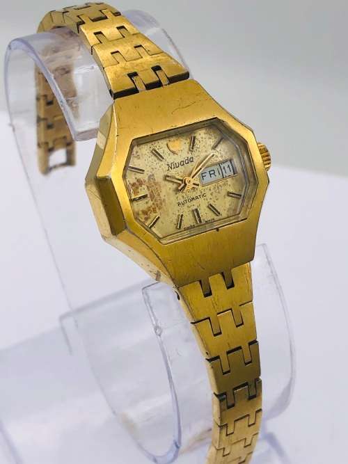 *LADIES NIVADA AUTOMATIC GOLD WATCH* R1 BIDS!