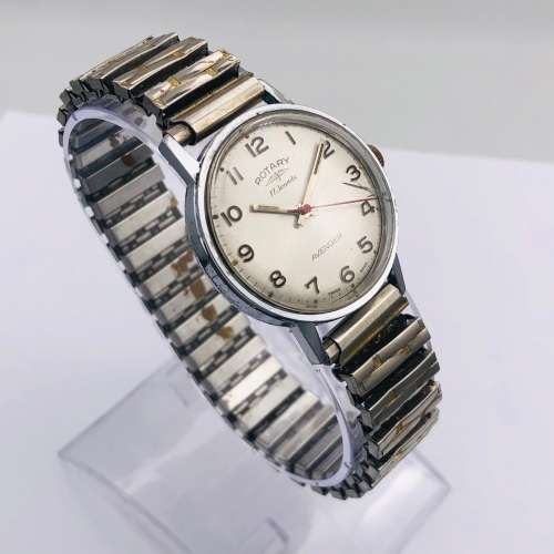 *ROTARY AVENGER 17 JEWELS MENS STEEL WATCH* R1 BIDS