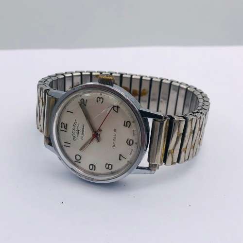 *ROTARY AVENGER 17 JEWELS MENS STEEL WATCH* R1 BIDS
