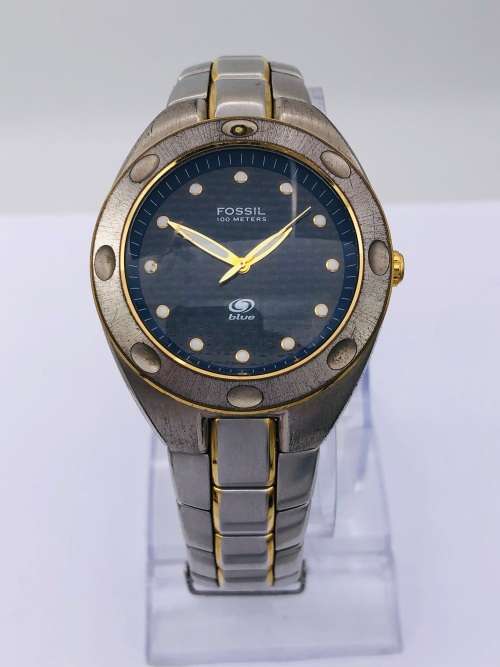 *FOSSIL MENS BLUE DRESS WATCH* R1 BIDS