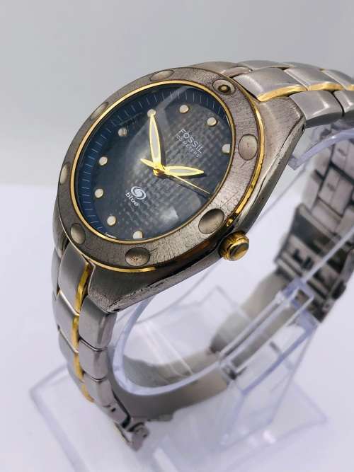 *FOSSIL MENS BLUE DRESS WATCH* R1 BIDS