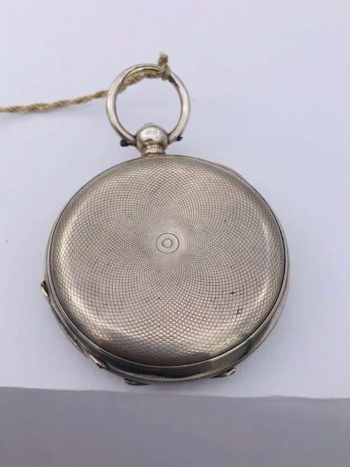 *SOLID SILVER SWISS NICOL GENEVE POCKETWATCH* R1 BIDS
