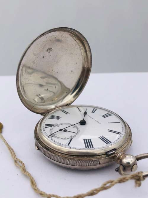 *SOLID SILVER SWISS NICOL GENEVE POCKETWATCH* R1 BIDS