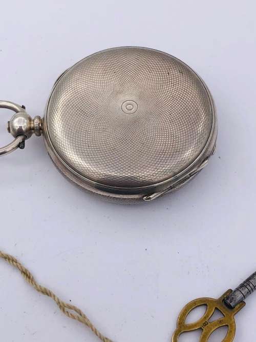 *SOLID SILVER SWISS NICOL GENEVE POCKETWATCH* R1 BIDS