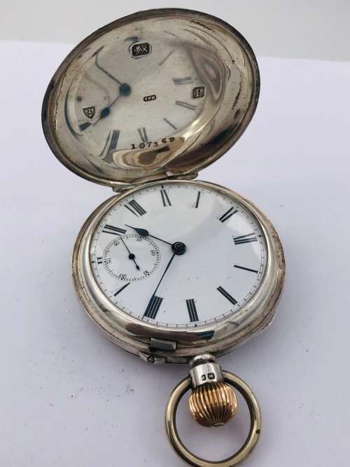 *SOLID SILVER SWISS POCKETWATCH* R1 BIDS