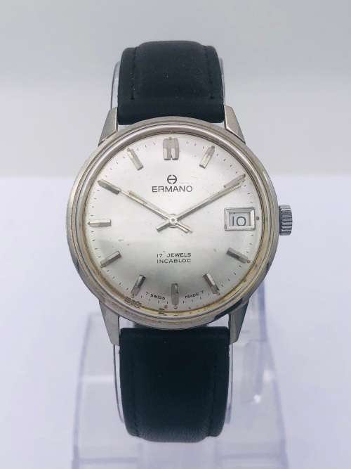 *ERMANO 17 JEWELS AUTOMATIC MENS WATCH* R1 BIDS!