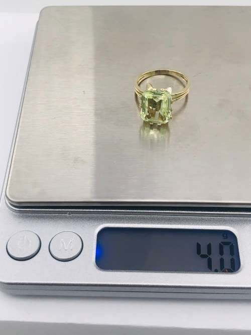 *9CT HUGE TOURMALINE SOLITAIRE RING* R1 BIDS!