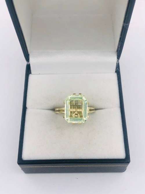 *9CT HUGE TOURMALINE SOLITAIRE RING* R1 BIDS!