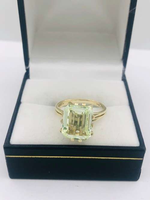 *9CT HUGE TOURMALINE SOLITAIRE RING* R1 BIDS!