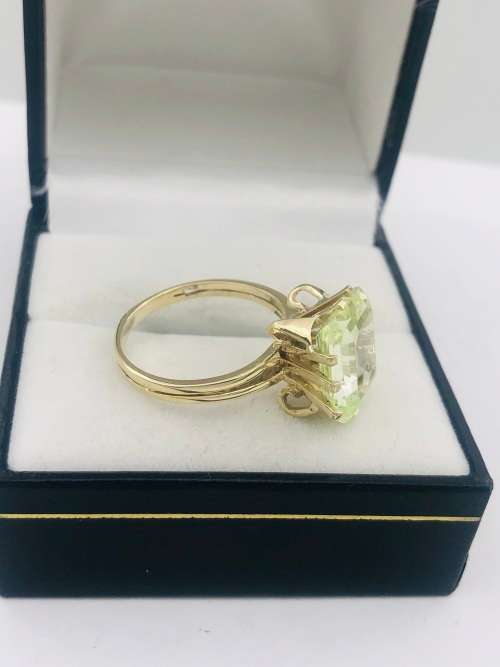 *9CT HUGE TOURMALINE SOLITAIRE RING* R1 BIDS!