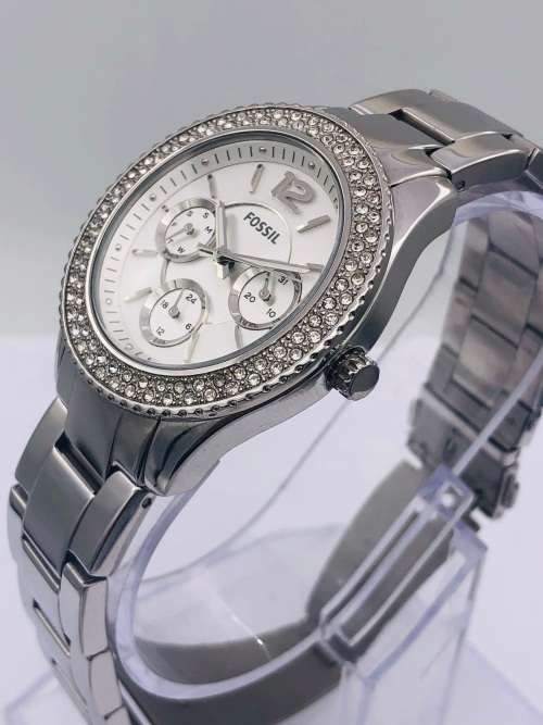 *FOSSIL LADIES DIAMANTE CHRONOGRAPH* WITH BOX!