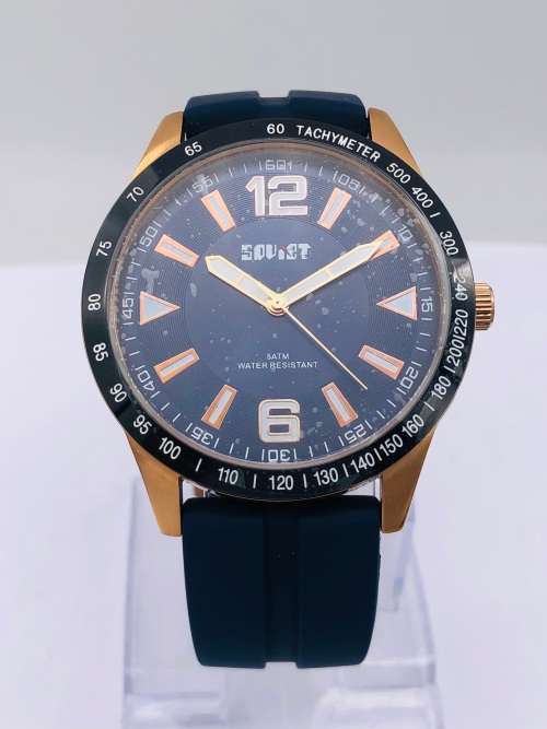 *NEW SOVIET MENS SPORTS WATCH* ROSE GOLD TONE!