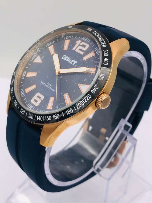 *NEW SOVIET MENS SPORTS WATCH* ROSE GOLD TONE!