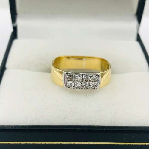 *18CT GOLD DIAMOND DUAL ETERNITY RING* 0.32CT OF DIAMONDS!