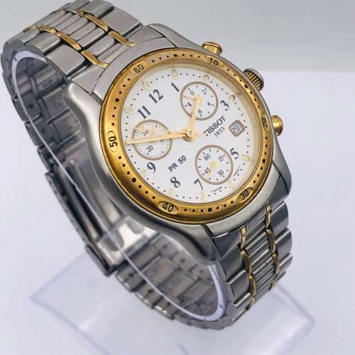 *TISSOT 1853 CHRONOGRAPH MENS* TWO-TONE!