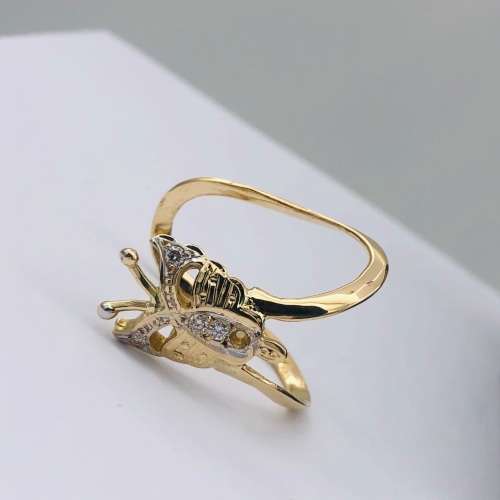 *BEAUTIFUL BUTTERFLY DIAMOND RING* R1 BIDS