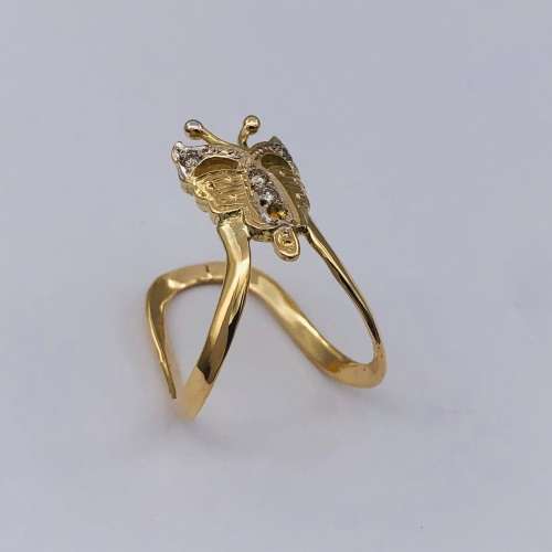 *BEAUTIFUL BUTTERFLY DIAMOND RING* R1 BIDS