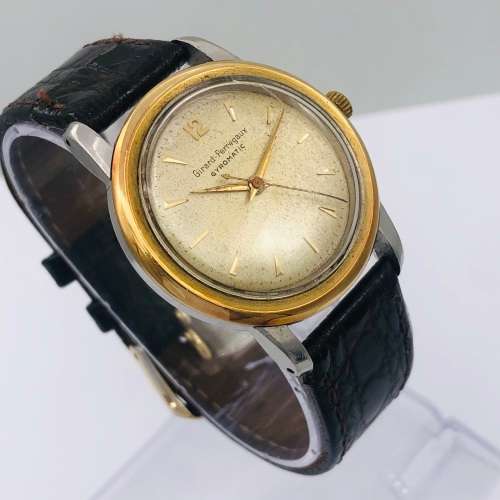 *GIRARD-PERREGAUX GYROMATIC GOLD WATCH* SEE DESCRIPTION!