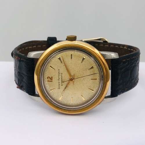 *GIRARD-PERREGAUX GYROMATIC GOLD WATCH* SEE DESCRIPTION!